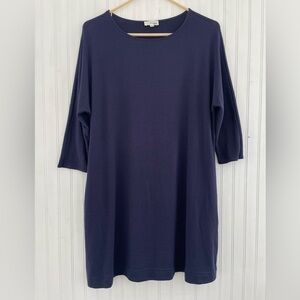 Aritzia Wilfred Free Women's Navy Cober Dress Oversized Size XXS
